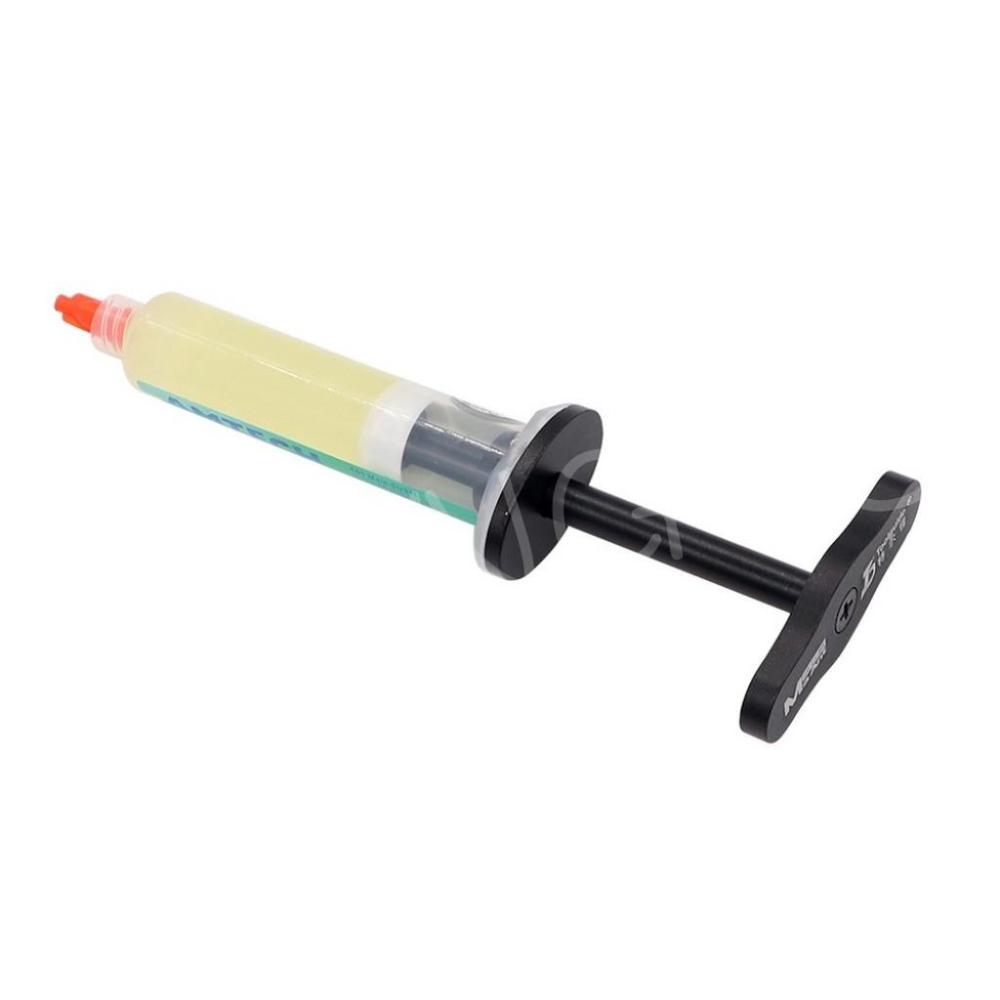 鋁合金 黑色 推桿 針筒式 焊油 助焊劑 錫漿UV膠 助焊膏 綠油 通用 全金屬 助推器-細節圖6