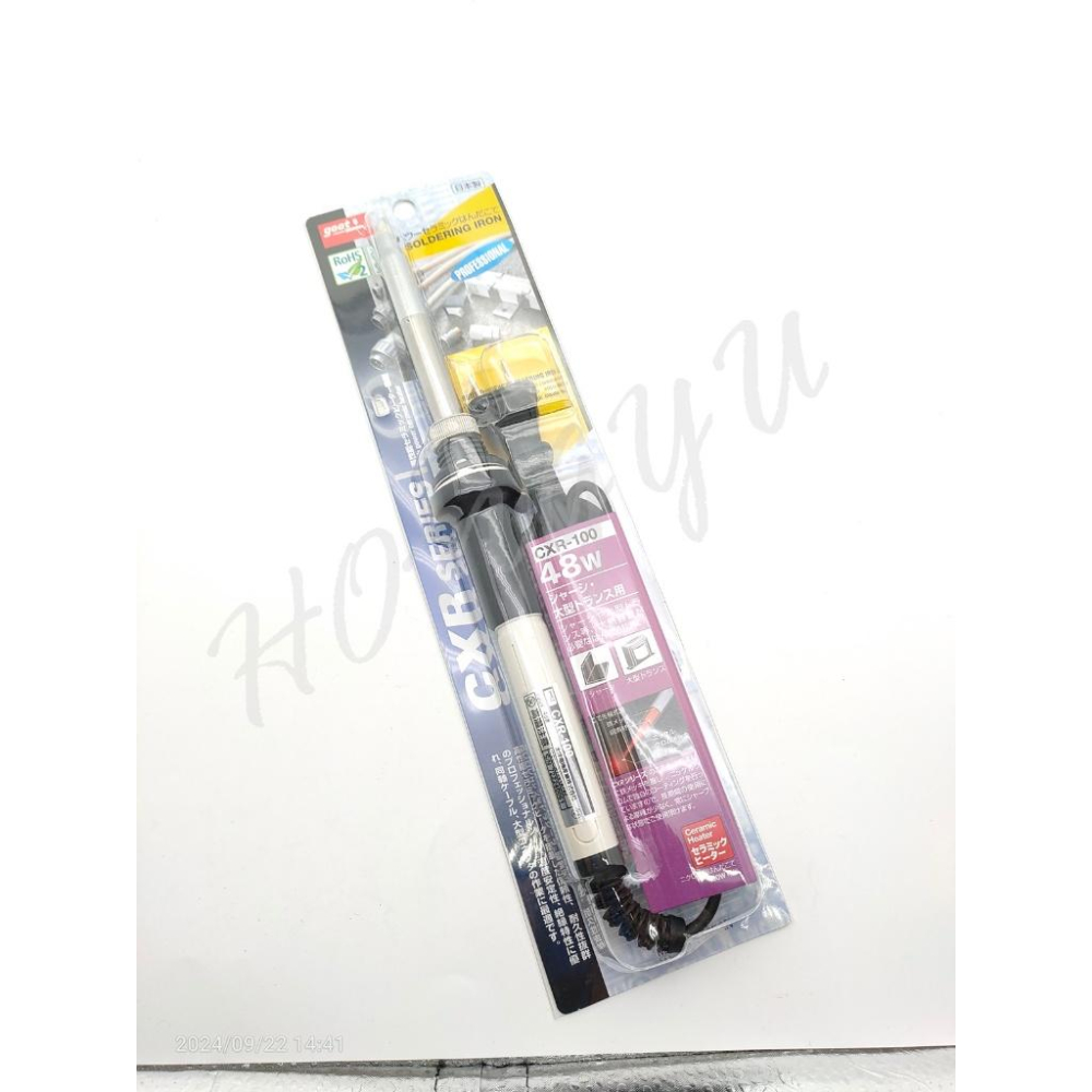 日本 GOOT CXR-100 48W 電烙鐵 烙鐵 陶瓷發熱芯 電烙鐵 實驗室 學生實驗 電路板-細節圖4