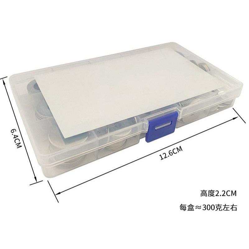 304不銹鋼 螺絲墊片 平墊圈 組合 螺絲墊圈 華司介子 580pcs 墊片 盒裝-細節圖3