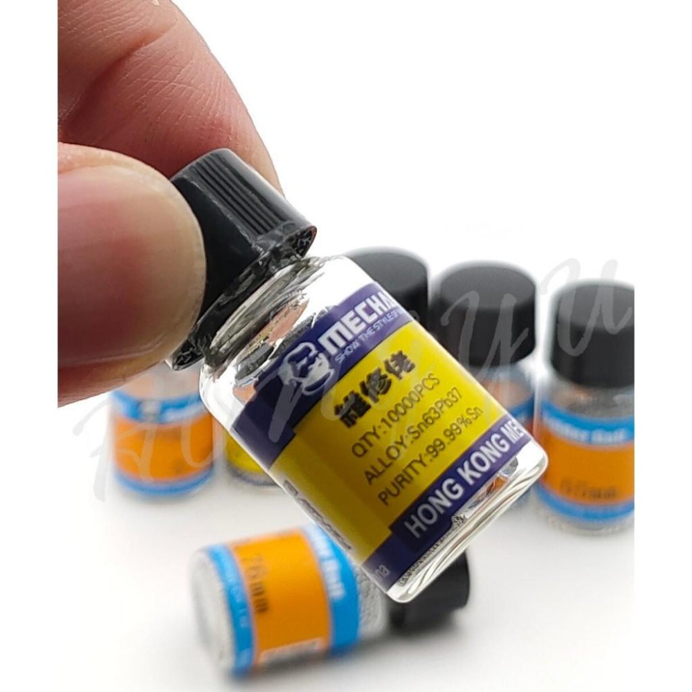 維修佬 BGA 錫珠 0.2mm~0.76mm 半導體 錫球 植球 2.5萬粒 瓶裝 有鉛 PCB焊接 電路板-細節圖2