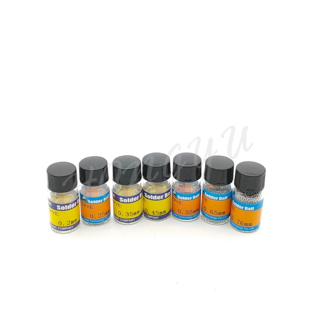 維修佬 BGA 錫珠 0.2mm~0.76mm 半導體 錫球 植球 2.5萬粒 瓶裝 有鉛 PCB焊接 電路板-細節圖3