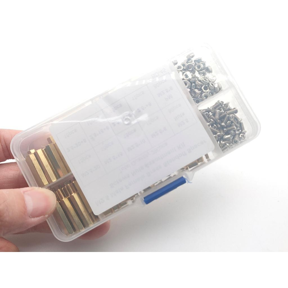 280pcs M2.5 六角 銅柱 單通 雙通隔離柱 PCB 隔離柱 黃銅 200顆 盒裝 套裝-細節圖6