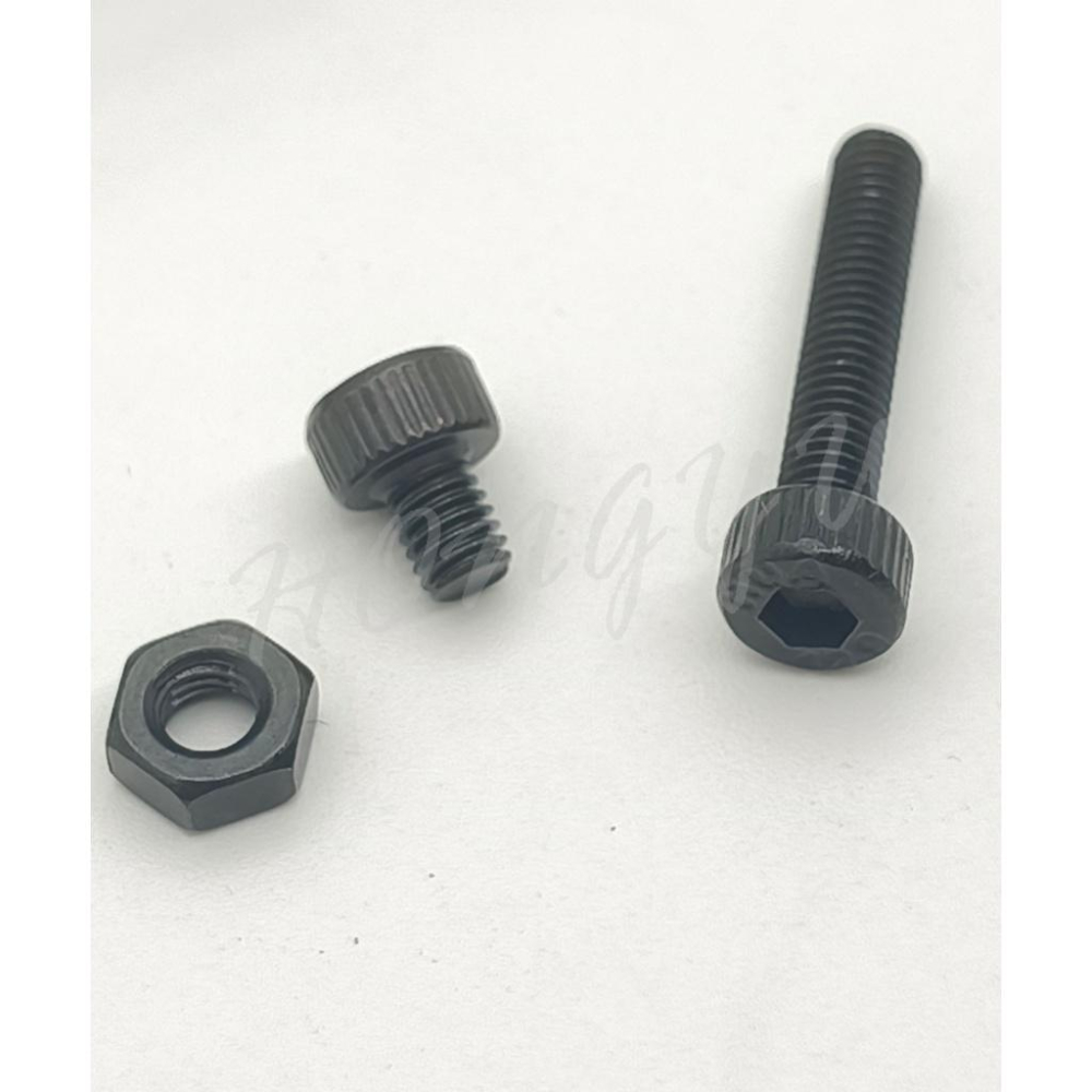 M3 黑色高強度 內六角 杯頭 螺絲螺帽 280pcs 圓柱頭 內六角螺絲螺帽 組合套裝-細節圖4