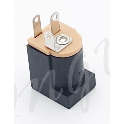 DC JACK DC-012 直立式 電源插座 端子接頭 5.5*2.1 / 2.5MM 180度腳 三腳直流 母插-細節圖2