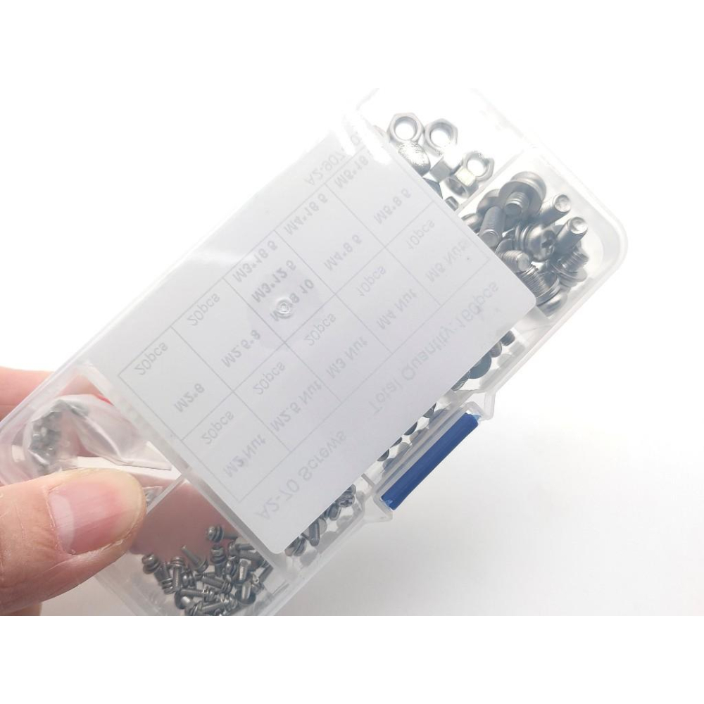 160pcs 十字圓頭 M2M2.5M3M4M5 不銹鋼304 螺絲 螺母 螺帽 160顆 組合套裝-細節圖6