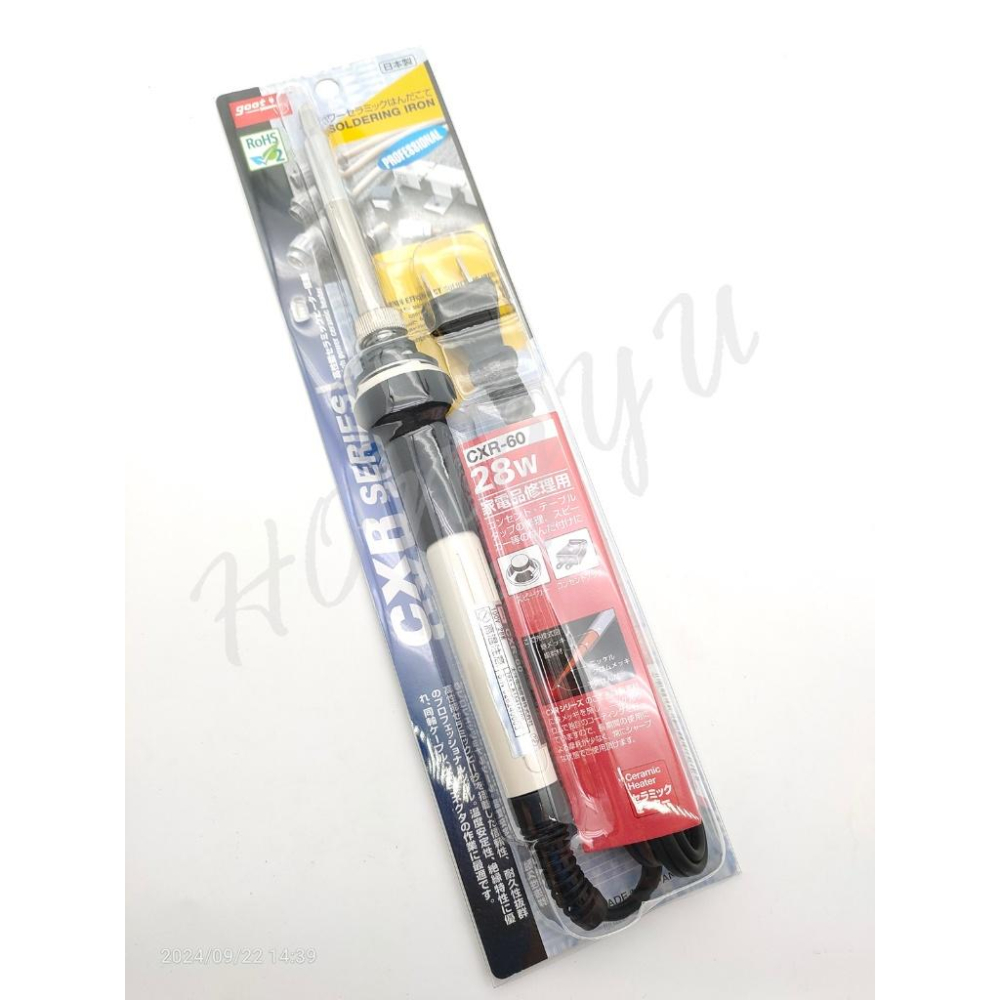 日本 GOOT CXR-60 28W 電烙鐵 烙鐵 陶瓷發熱芯 電烙鐵 實驗室 學生實驗 電路板-細節圖7