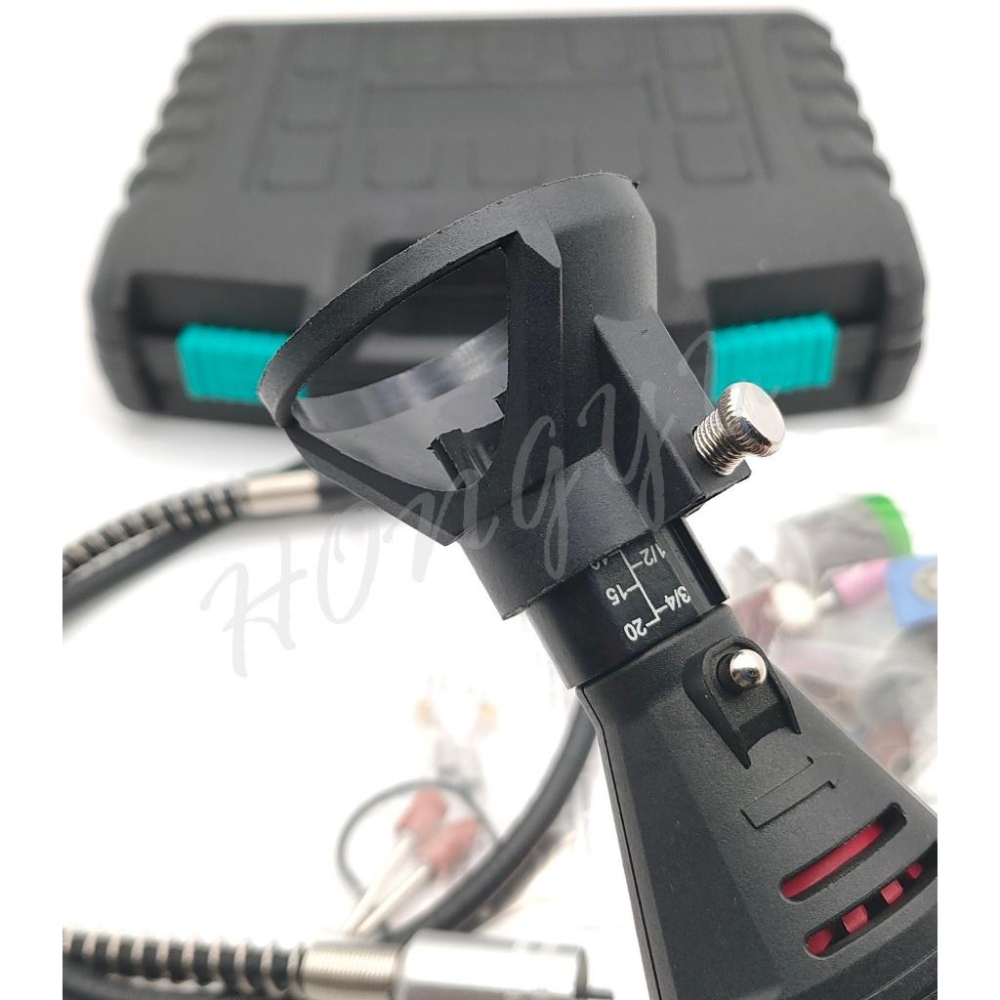 五檔調速 130W 迷你電磨機 電鑽 5檔調速 套裝 打磨機 雕刻機 切割機 調速電鑽 附工具箱-細節圖5