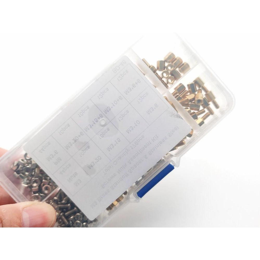 176pcs M3 單通 雙通 銅柱 隔離柱 盒裝 六角 螺帽 螺母 螺絲 176顆 組合 套裝 BD-46-細節圖6