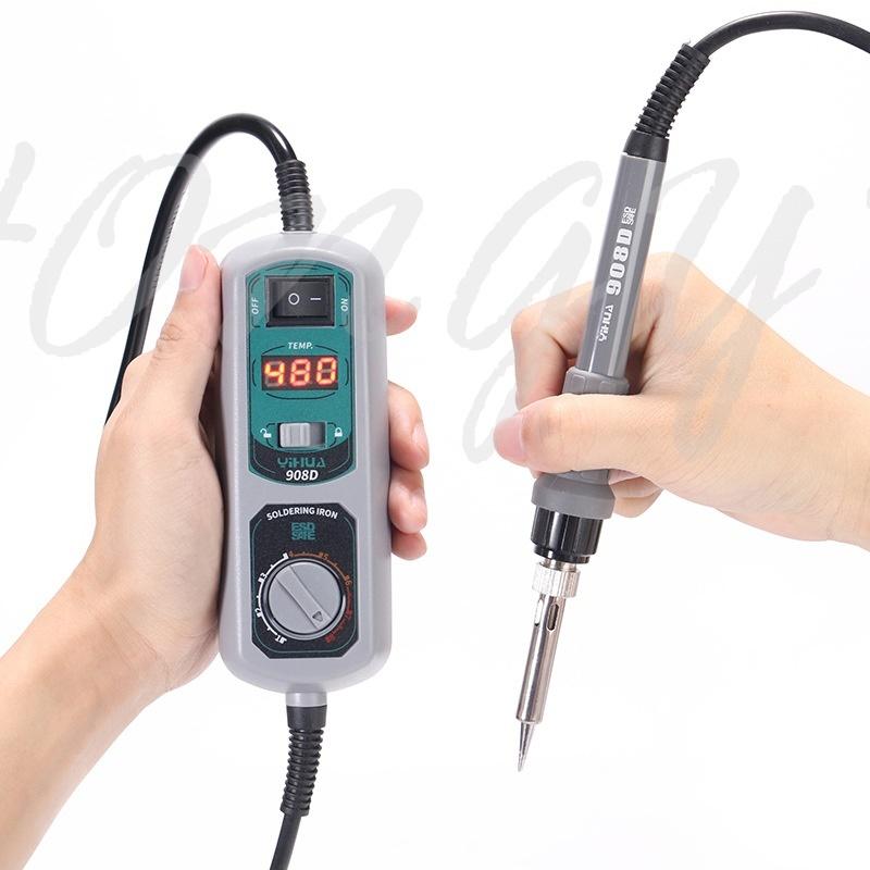 誼華 YIHUA 908+ 908D 攜帶式 可調溫電烙鐵 烙鐵 內熱式電烙鐵 大功率 電烙鐵 攜帶型烙鐵-細節圖3