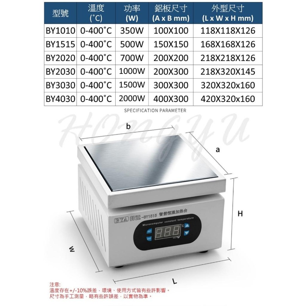 數位顯示 微電腦 溫控 預熱台加熱板 手機維修 PCB 返修加熱台 預熱平臺 110V 台灣電壓-細節圖6