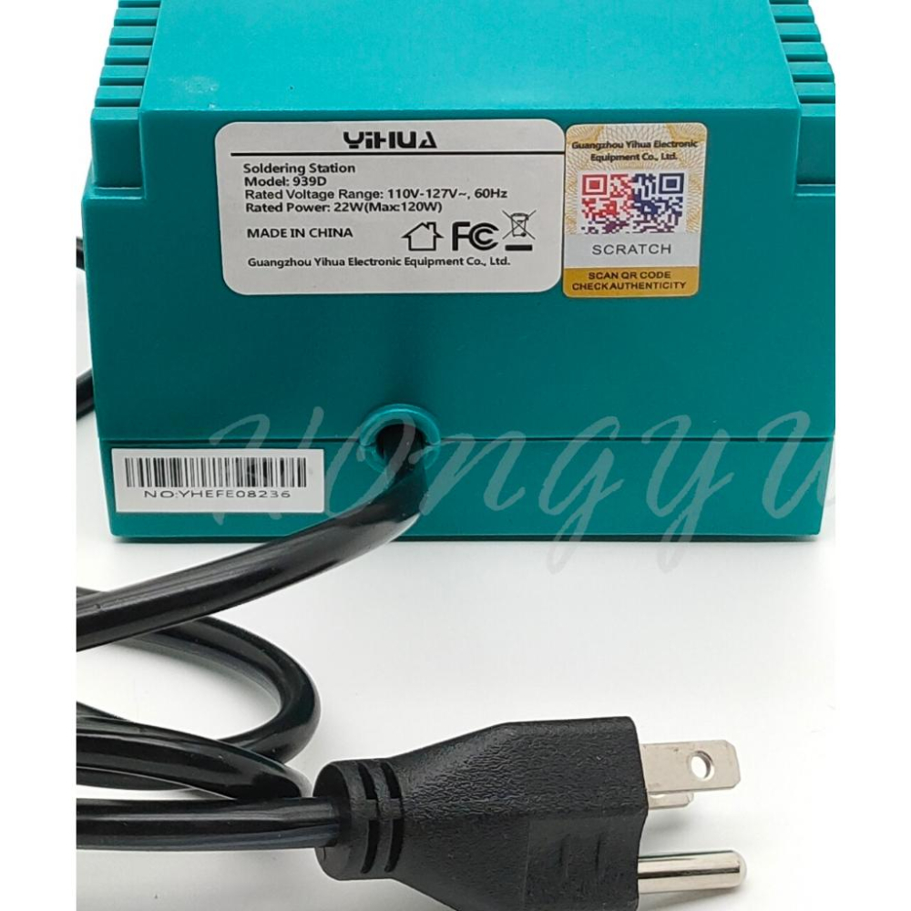 誼華 YIHUA-939D 大功率 恆溫烙鐵 YH-939D 溫控 烙鐵 焊槍 焊台 不銹鋼金屬發熱芯 維修 電路-細節圖7