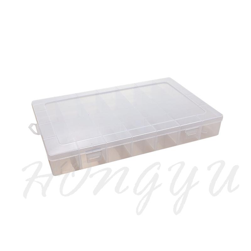 大號 28格 半固定 收納盒 工具盒 塑膠盒子 帶蓋 透明零件盒 加厚 五金元件 收納箱 儲物盒 PP材質 現貨-細節圖2