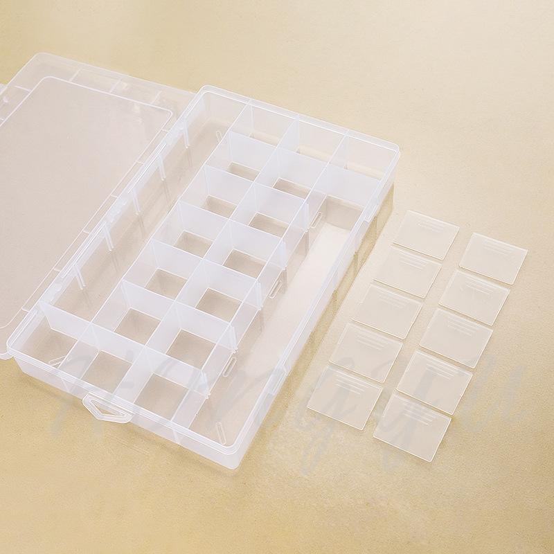 大號 28格 半固定 收納盒 工具盒 塑膠盒子 帶蓋 透明零件盒 加厚 五金元件 收納箱 儲物盒 PP材質 現貨-細節圖4