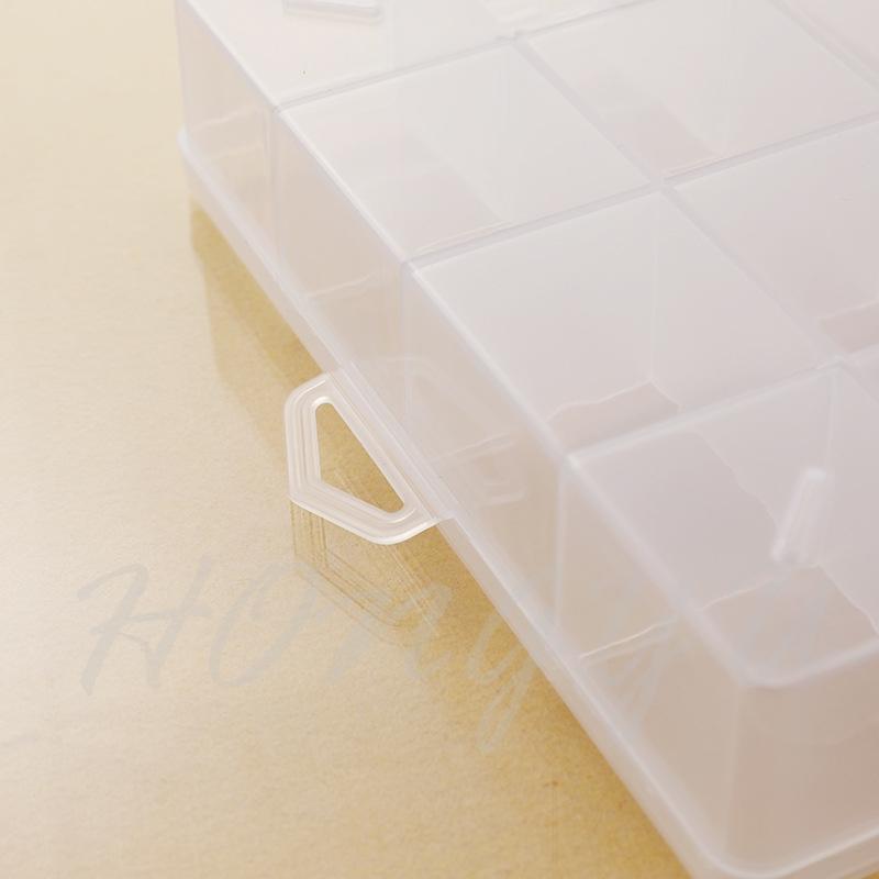 大號 28格 半固定 收納盒 工具盒 塑膠盒子 帶蓋 透明零件盒 加厚 五金元件 收納箱 儲物盒 PP材質 現貨-細節圖6