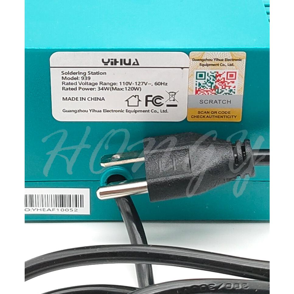 誼華 YIHUA-939 大功率 恆溫烙鐵 YH-939 溫控 烙鐵 焊槍 焊台 不銹鋼金屬發熱芯 維修 電路-細節圖7