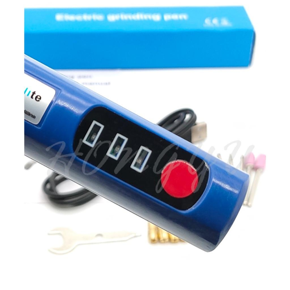 杰力特 鋰電池 充電款 三段調速 迷你電磨機 筆型 電磨機 電動打磨 拋光 手持 附耗材-細節圖5