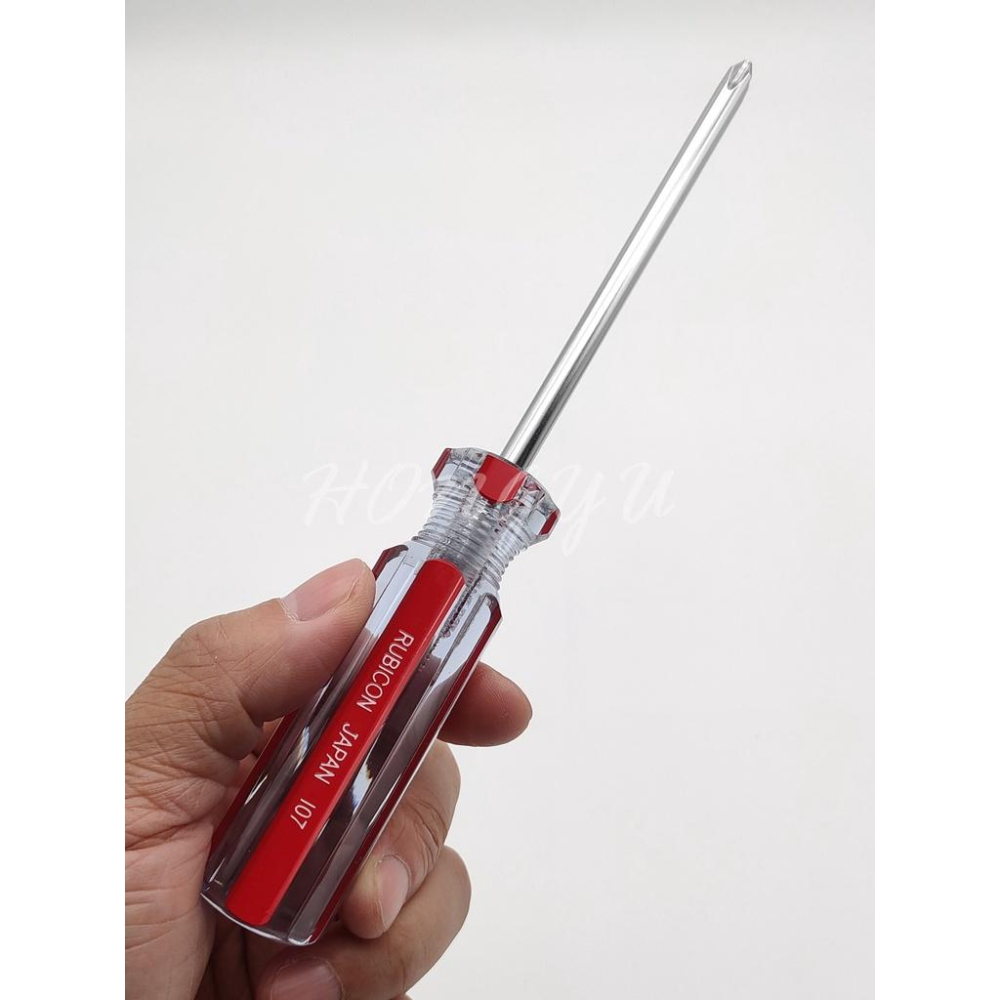 台灣出貨 日本 RUBICON 彩條起子 螺絲起子 十字 一字-細節圖2