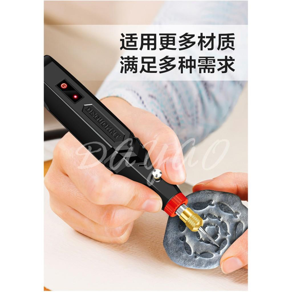 德國美耐特® MNT-992703 充電 無線 六段調速 迷你 電鑽 筆型 電磨機 微切 打磨 拋光 手持 送耗材-細節圖4