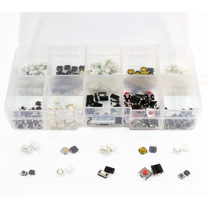 SMD 貼片 微動 輕觸 按鍵 開關 10種規格 2*4 3*6 4*4 6*6 實驗 DIY  共250pc套裝-細節圖4