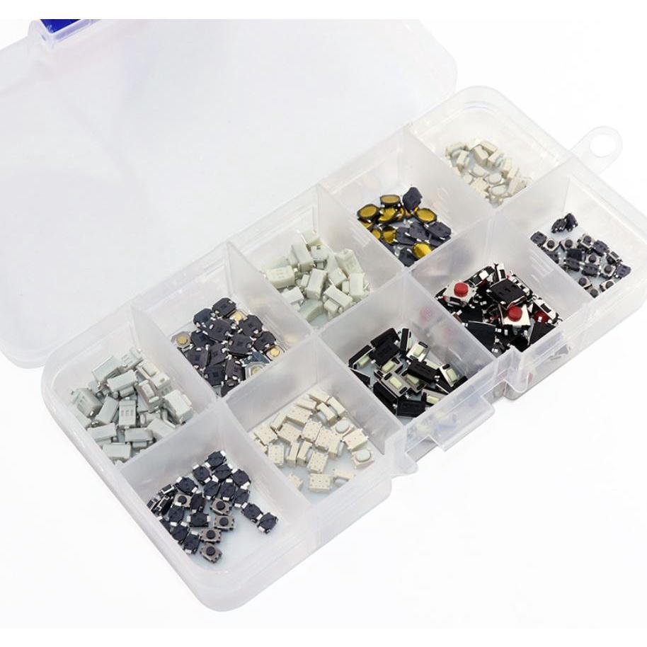 SMD 貼片 微動 輕觸 按鍵 開關 10種規格 2*4 3*6 4*4 6*6 實驗 DIY  共250pc套裝-細節圖5