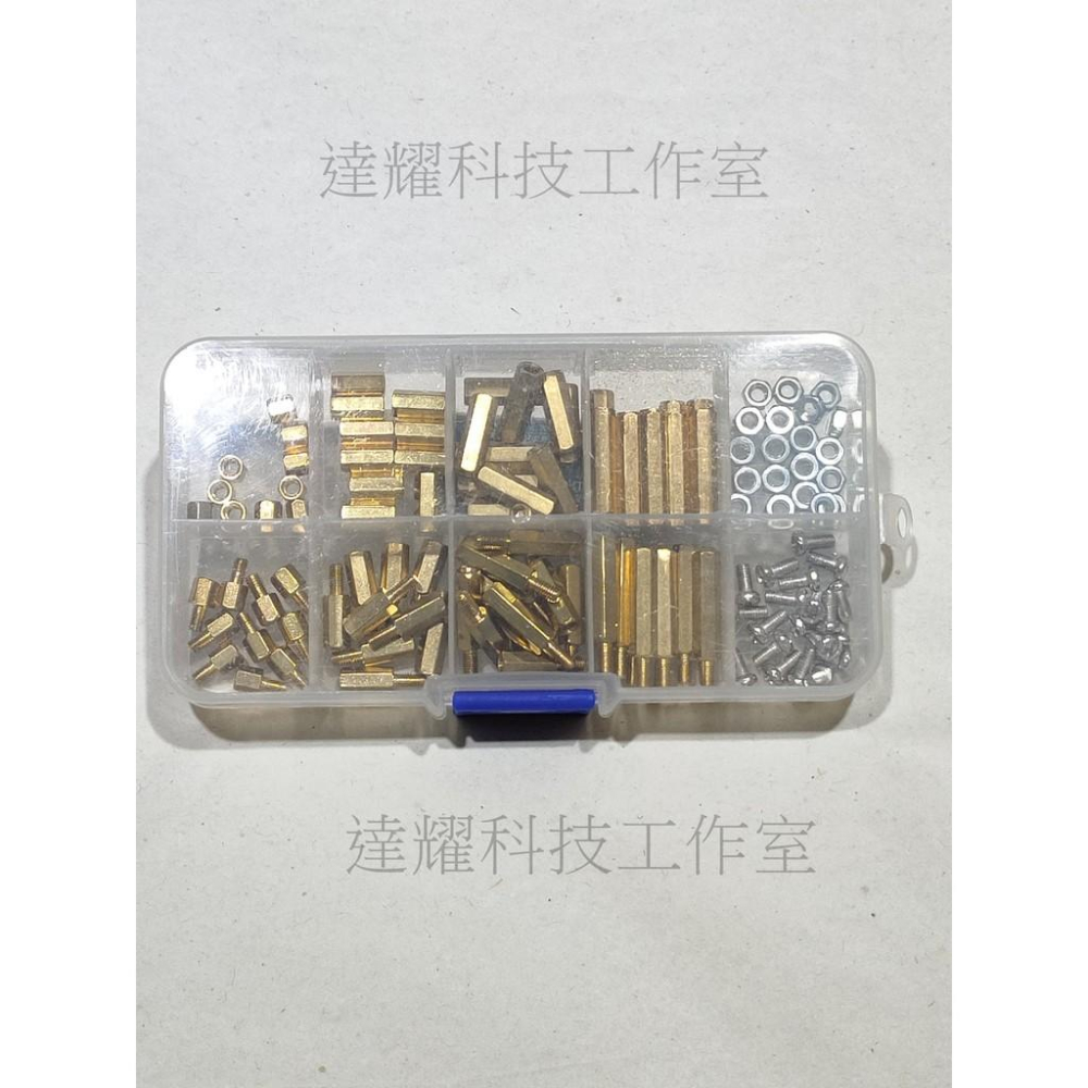 M3 M2.5 六角 PCB 銅柱 隔離柱 隔離柱 黃銅 雙通隔離柱 120粒 盒裝 套裝-細節圖2