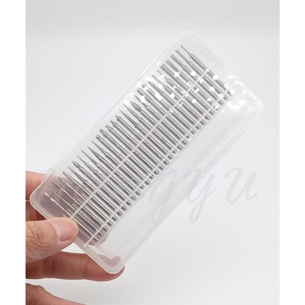 電磨機 配件 耗材 30支 混和套裝 金鋼砂磨針 3mm / 2.35mm-細節圖4