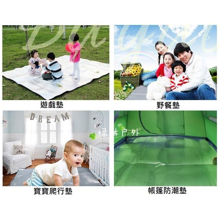 防潮墊 戶外野餐墊 單人 雙人 帳篷睡墊 鋁膜 3人 4人 加厚露營 沙灘地墊 現貨-細節圖2