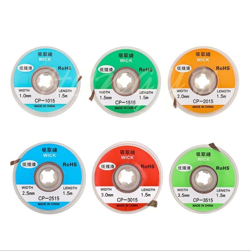 純銅 低殘渣 吸錫線 電烙鐵焊接輔助用品 1.5米 吸錫絲 吸錫導線-細節圖7