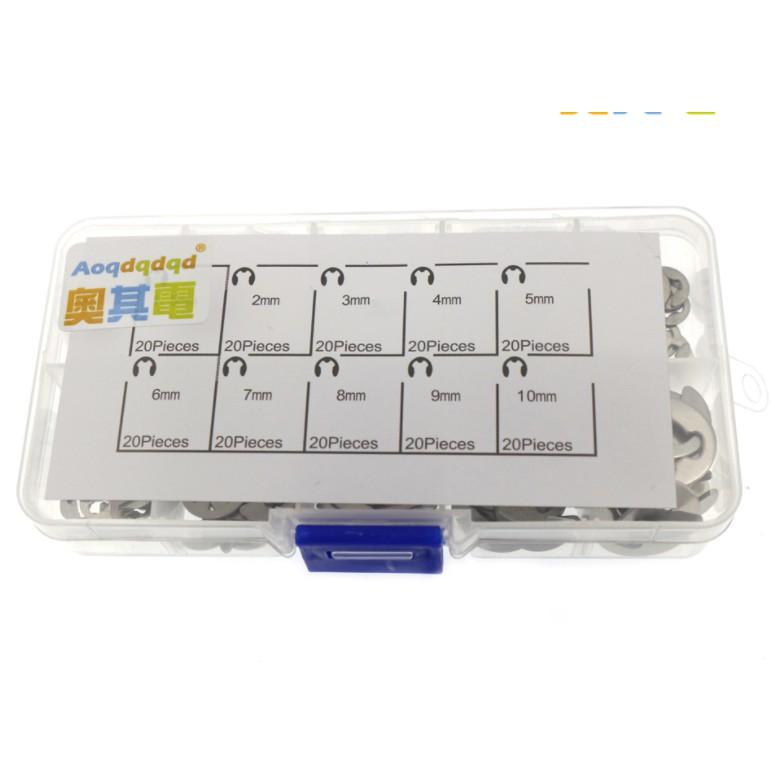 M1.5 M2 M3 M4 M5 M6 M7 M8 M9 M10 不銹鋼304 馬蹄 開口卡 組合套裝 共200個-細節圖4