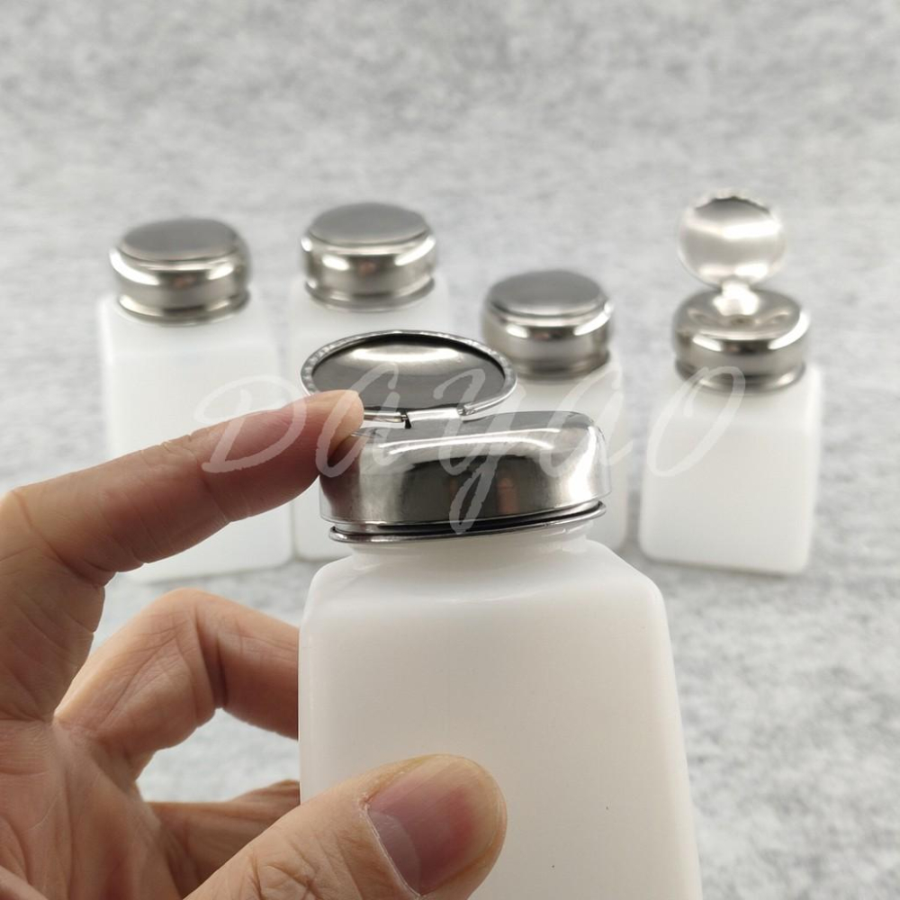 壓泵型 不銹鋼 按壓式 酒精瓶 松香水 PCB 洗板水 空瓶 天那水瓶 腐蝕液體 按壓出水 現貨-細節圖3