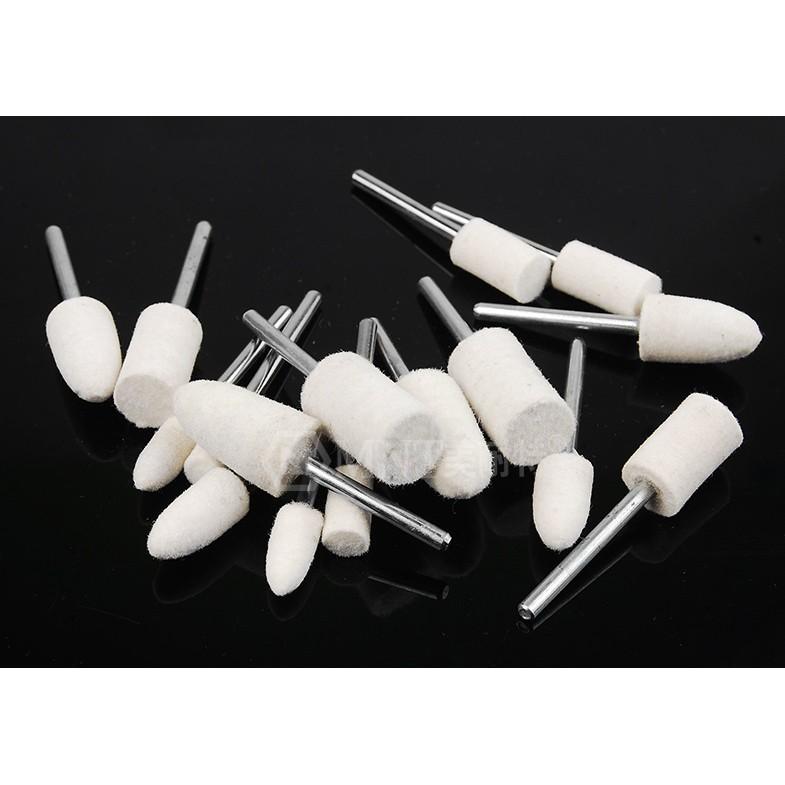 電磨機 耗材 配件 圓柱 / 圓錐 羊毛輪磨頭 金屬玉石翡翠玻璃鏡面 現貨-細節圖3