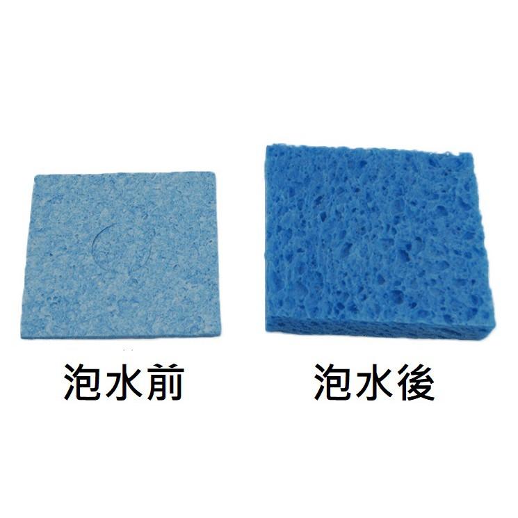 環保烙鐵海綿 耐高溫 焊錫 烙鐵頭 除錫清潔海棉 焊接 烙鐵 清潔海綿 藍色 黃色-細節圖4
