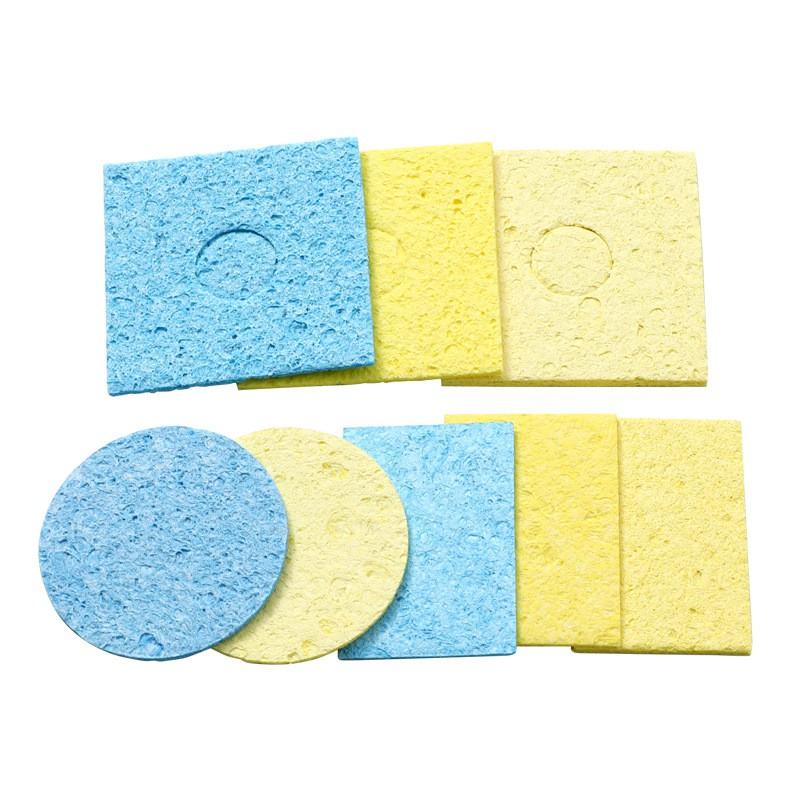 環保烙鐵海綿 耐高溫 焊錫 烙鐵頭 除錫清潔海棉 焊接 烙鐵 清潔海綿 藍色 黃色-細節圖9