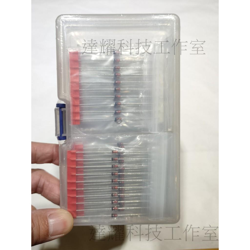 穩壓 齊納二極管 二極體 Zener diode 28種規格 1W 套裝1N4728-1N4756A 3.3-47V-細節圖2