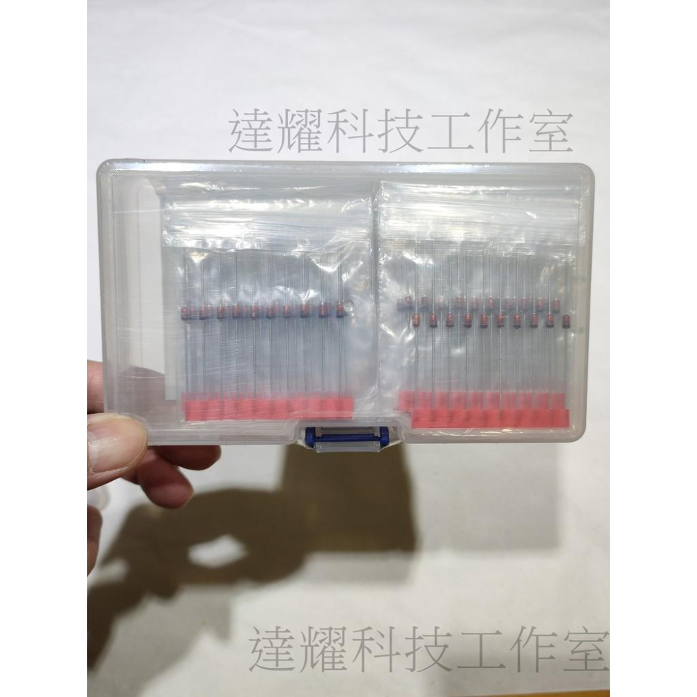 穩壓 齊納二極管 二極體 Zener diode 28種規格 1W 套裝1N4728-1N4756A 3.3-47V-細節圖4
