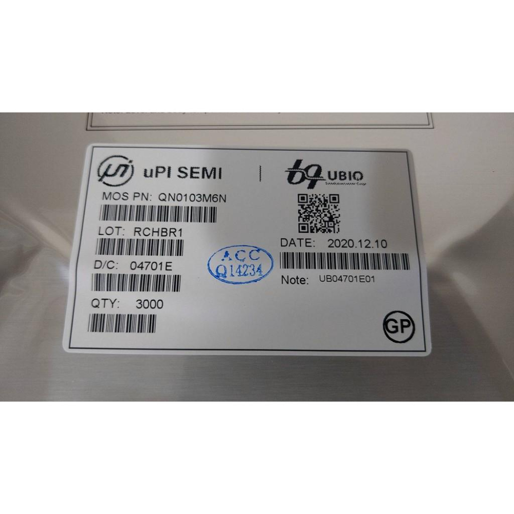 UPI SEMI 全新原廠 QN0103M6N N-Channel 100V Fast MOSFET  功率開關 未稅-細節圖5