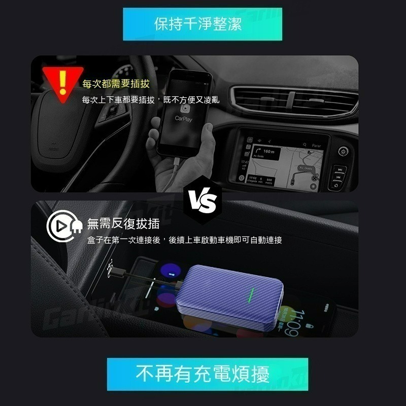 Carlinkit有線轉無線 carplay 隨插即用  無線轉接器 車載影音盒 車載機上盒-細節圖7