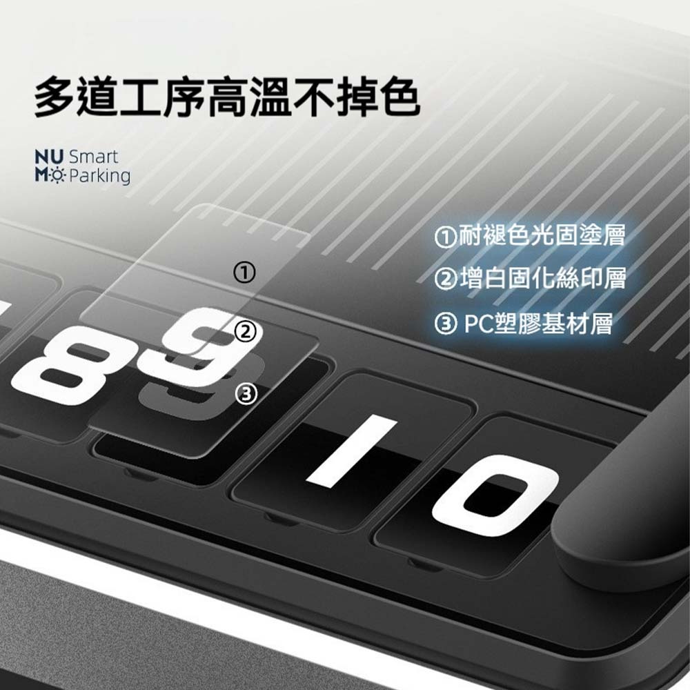 太陽能LED夜光臨時停車牌 移車電話號碼牌 汽車臨停號碼牌 夜光挪車卡 車用移車牌 太陽能車載臨時號碼 停車號碼牌-細節圖5
