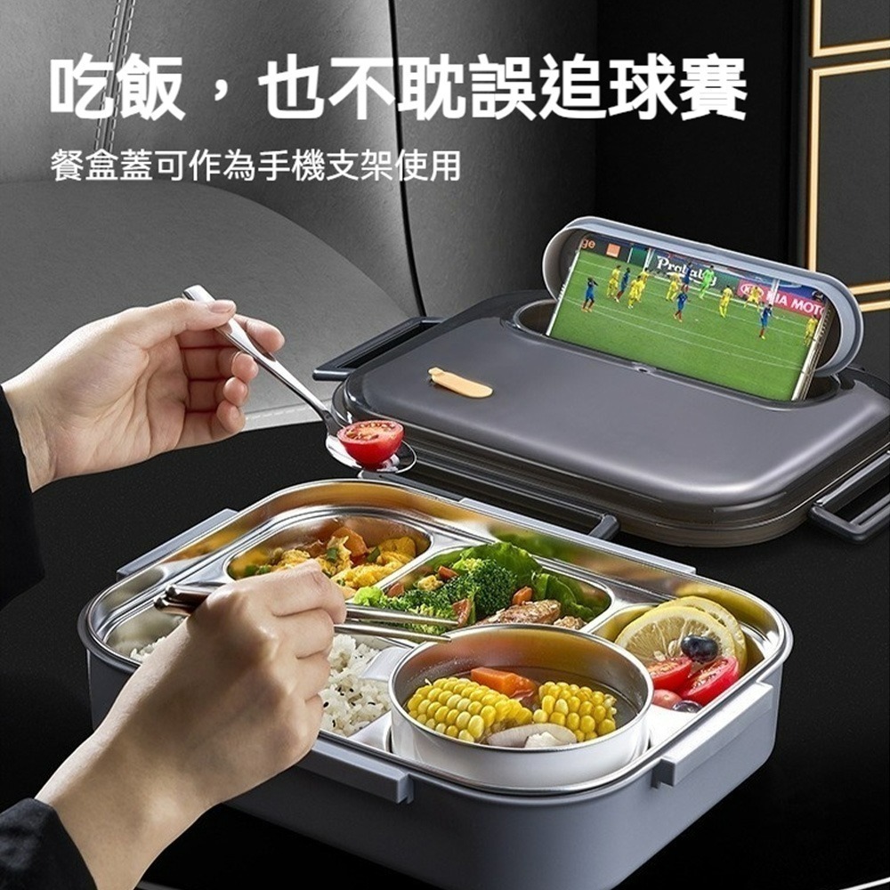 不鏽鋼食品級便當盒可微波爐 微波爐防燙 上班族 學生 大容量 保溫 兒童 食堂 便當餐盒 保鮮盒  分隔便當盒 外食族-細節圖6