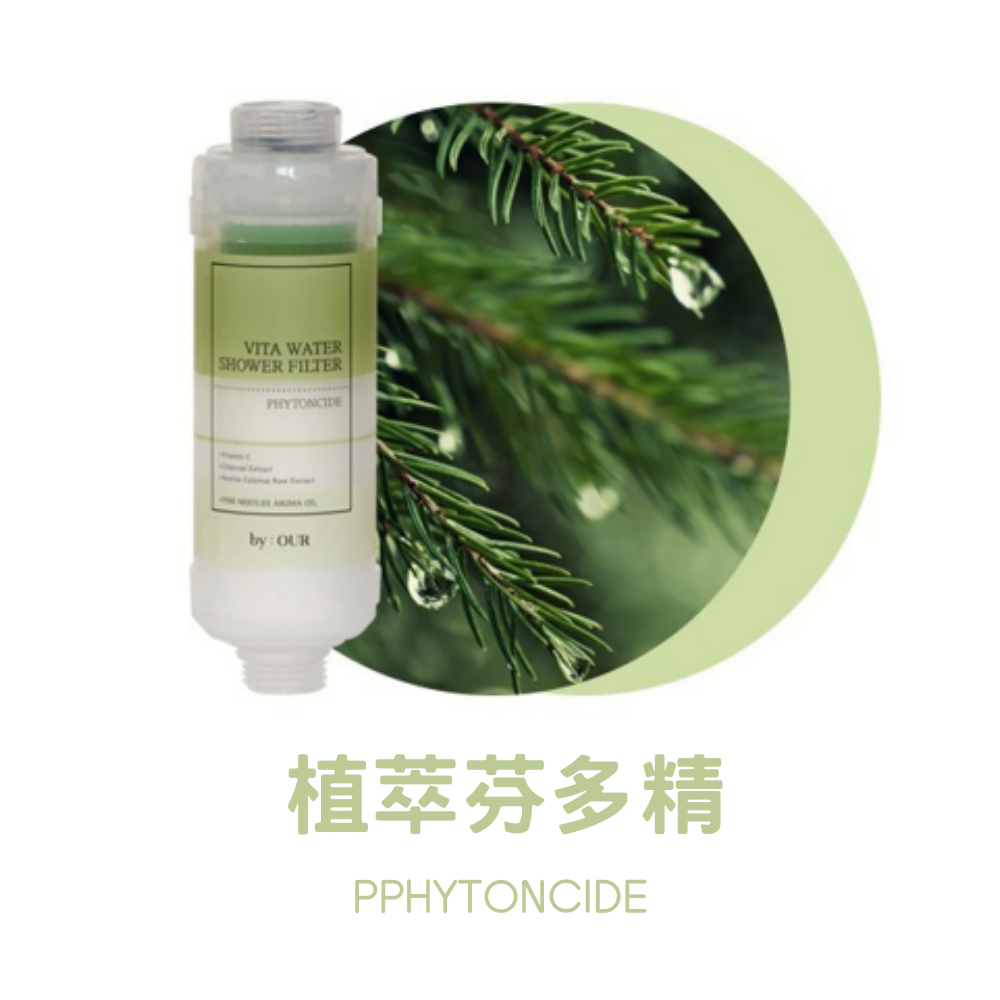 BYOUR韓國完美純淨沐浴過濾器 除氯增壓蓮蓬頭 維他命香氛濾芯 保濕植萃芬多精 沐浴器 過濾除氯花灑-規格圖5