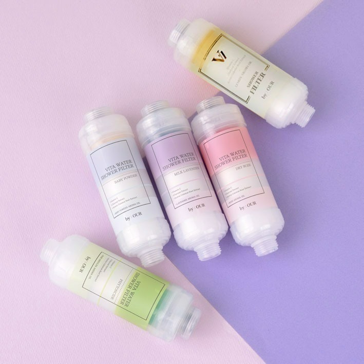 BYOUR韓國完美純淨沐浴過濾器 除氯增壓蓮蓬頭 維他命香氛濾芯 保濕植萃芬多精 沐浴器 過濾除氯花灑-規格圖5