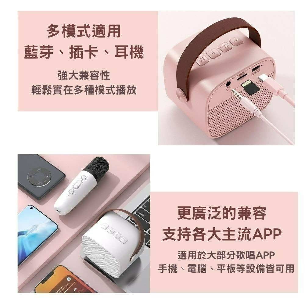 LEBO樂柏【升級款】｜P2雙麥克風藍牙音箱  正版授權 P2麥克風 可對唱 藍芽音箱 消除人聲 唱歌用 無線麥克風-細節圖4