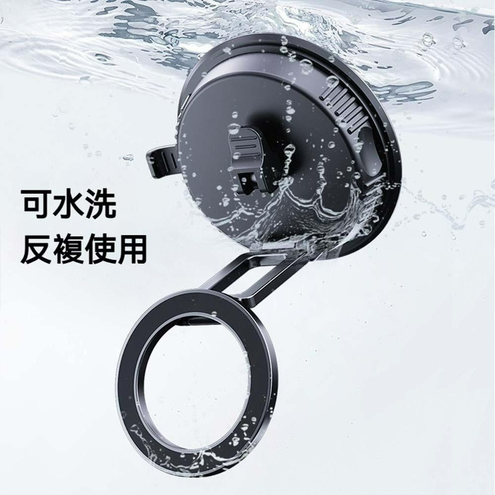 奈米真空磁吸支架  吸盤手機支架 車載磁吸 車用手機架 多角度 折疊真空磁吸手機架  摺疊 吸盤  手機支架-細節圖3