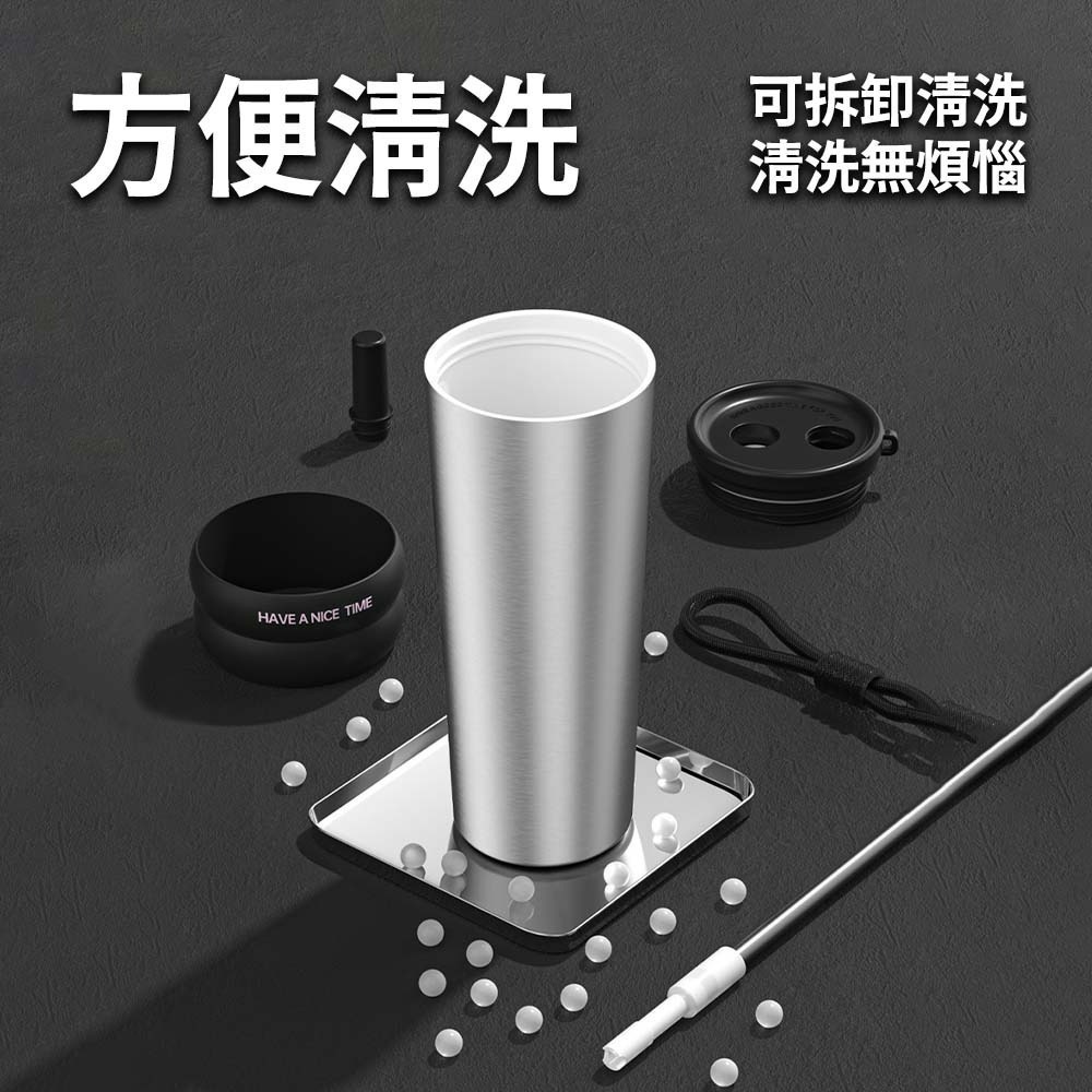 手提保溫杯 不銹鋼雙飲保溫杯 陶瓷咖啡杯 冰壩隨行杯 大容量710ML 保溫保冰外出杯 便攜隨身水杯-細節圖6