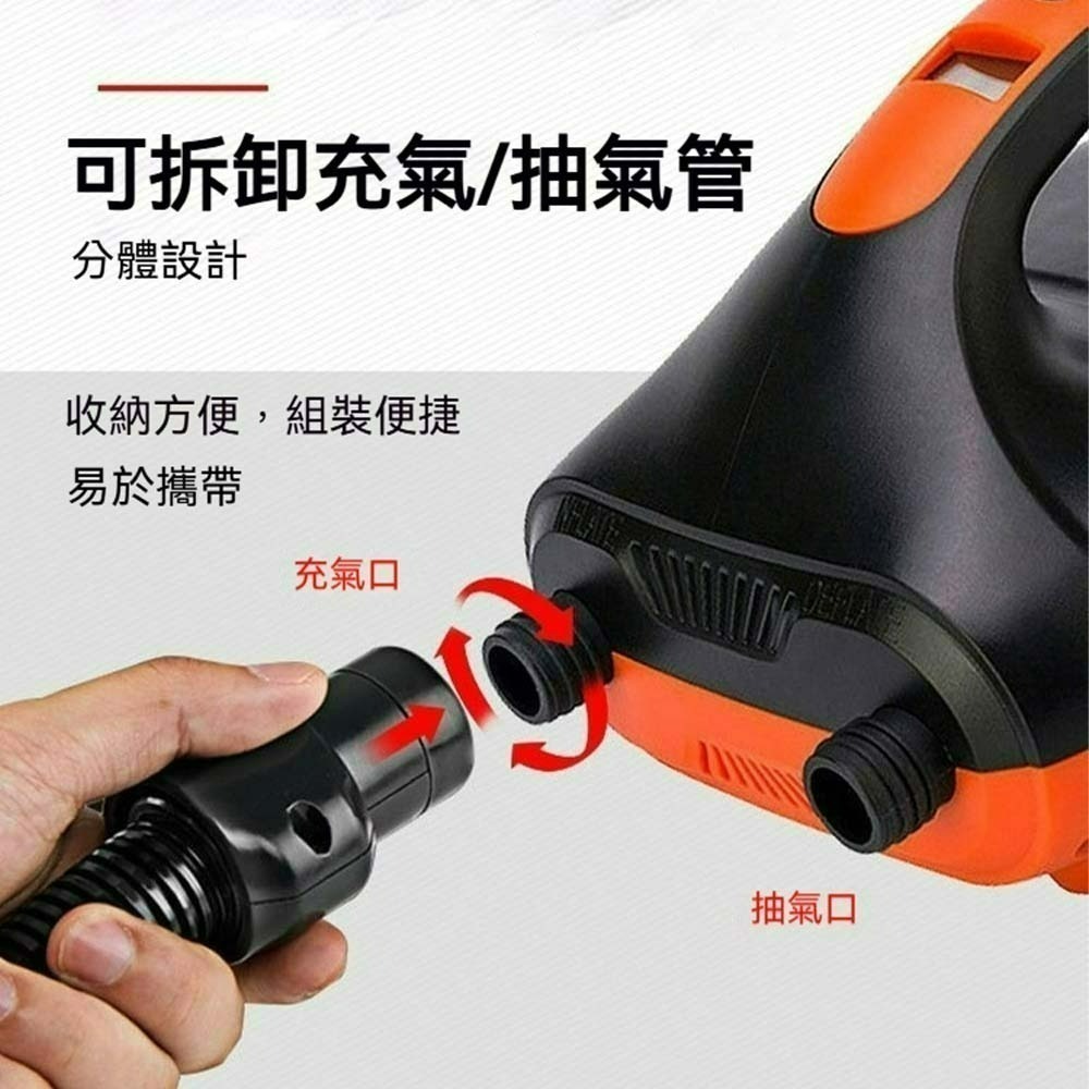 HT-782 SUP電動充氣泵 電動打氣機 充氣抽氣兩用 露營充氣幫浦 戶外帳篷氣墊船打氣機 高壓便攜充氣器-細節圖2