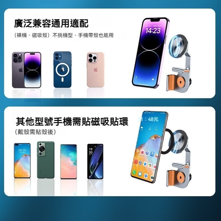 Magsafe螢幕懸浮手機支架 車用磁吸懸臂支架 大屏車型通用 平板導航支架 磁吸手機架 多角度旋轉支撐-細節圖6