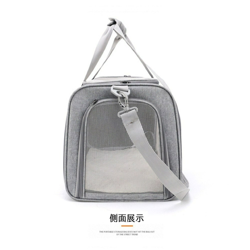 寵物外出摺疊手提包 可擴充寵物外出包 透氣便攜寵物提籠 狗狗貓咪外出袋 寵物旅行包 折疊收納提包-細節圖6