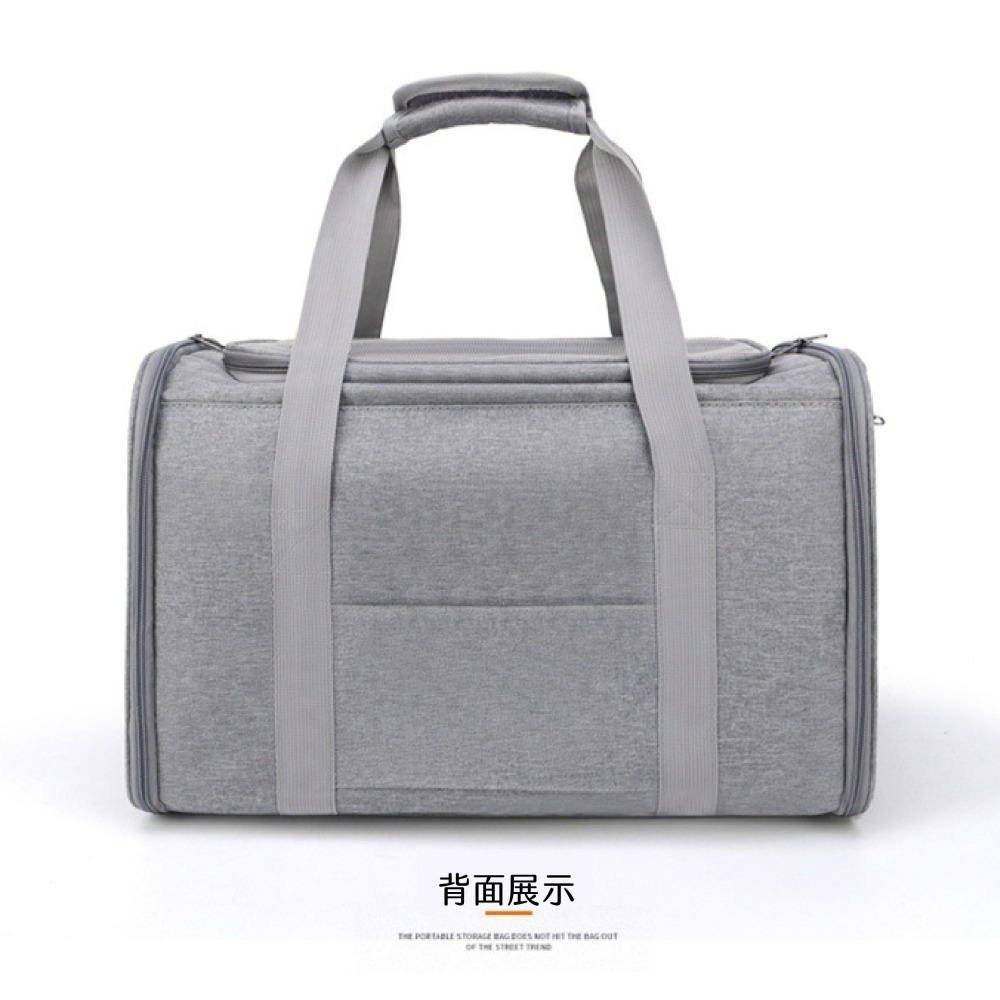 寵物外出摺疊手提包 可擴充寵物外出包 透氣便攜寵物提籠 狗狗貓咪外出袋 寵物旅行包 折疊收納提包-細節圖7