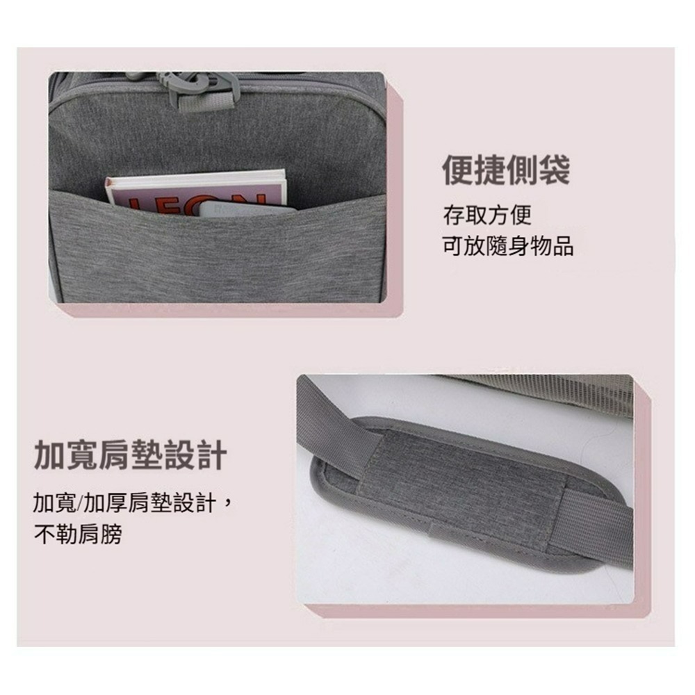 寵物外出摺疊手提包 可擴充寵物外出包 透氣便攜寵物提籠 狗狗貓咪外出袋 寵物旅行包 折疊收納提包-細節圖10