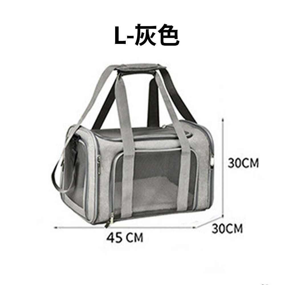 寵物外出摺疊手提包 可擴充寵物外出包 透氣便攜寵物提籠 狗狗貓咪外出袋 寵物旅行包 折疊收納提包-規格圖10